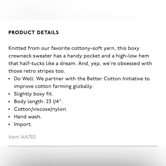 Madewell Thompson Pocket Crewneck Sweater in Rainbow Stripe - Picture 10 of 10